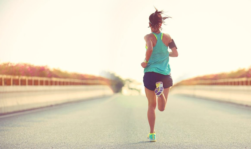 marathon training woman running